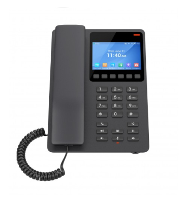 GRANDSTREAM GHP631 COMPACT HOTEL IP WITH COLOR LCD - BLACK