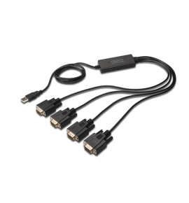 USB 2.0 TO 4 SERIAL ADAPTER ΜΕ ΚΑΛΩΔΙΟ 1.5Μ