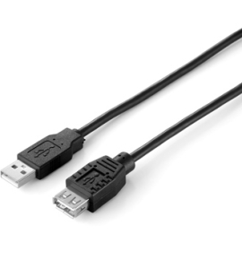 USB 2.0 CABLE A->A 1,8M M/F EXT