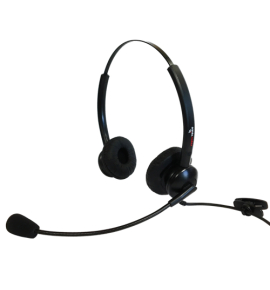 SUPERVOICE SVC102 CALL CENTER DUAL HEADSET WITHOUT BOTTOM CABLE