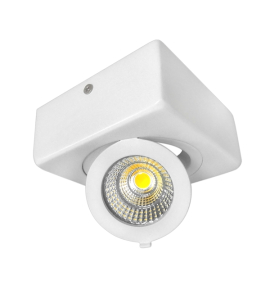 12W ΤΕΤΡΑΓΩΝΗ SPOT LED COB ΡΥΘΜΙΖΟΜΕΝΗ ΦΥΣΙΚΟ ΛΕΥΚΟ